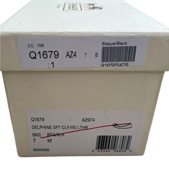 Coach Delphine Round Toe Ballet Flat in Black/Tan Leather Gently Used w/Box Sz 7 - Picture 10 of 10